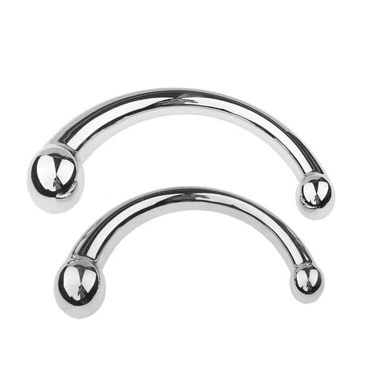 Steel 5858 Stainless Elegant Hook Ended Double Anal 1007